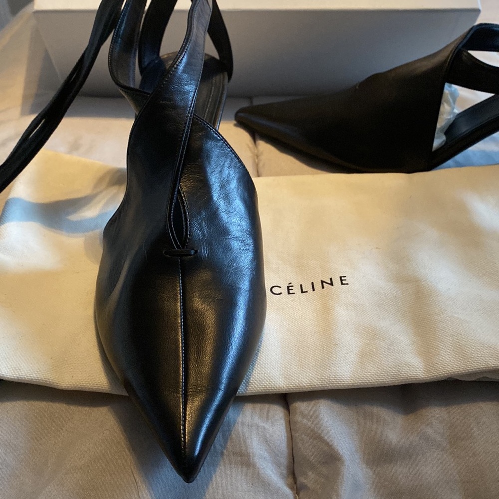 Celine black leather heels - Picture 3 of 6